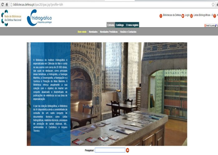 Biblioteca do Instituto Hidrográfico integra a Rede de Bibliotecas da Defesa Nacional