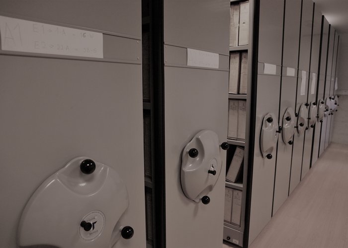 A view from the Tecnical Archive room and depot