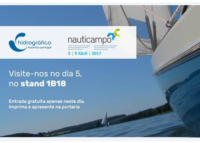 O Instituto Hidrográfico vai estar presente na Nauticampo 2017