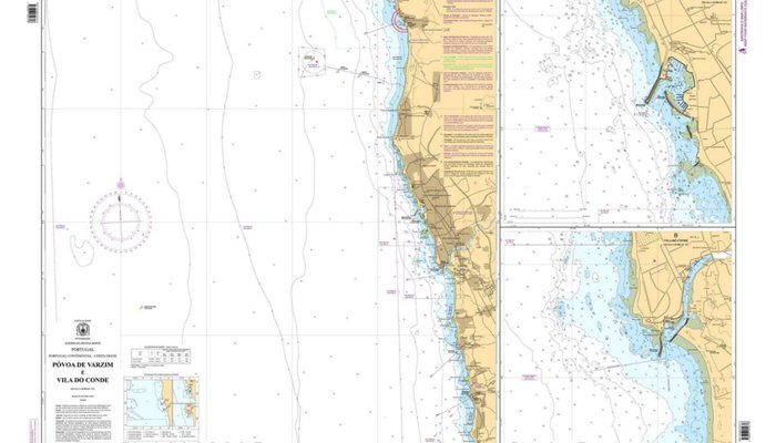 Carta Náutica 26410 – Póvoa de Varzim e Vila do Conde foi recentemente atualizada