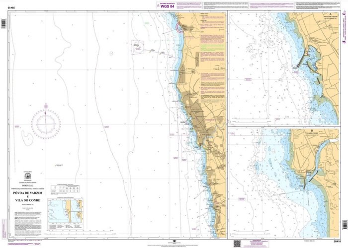 Carta Náutica 26410 – Póvoa de Varzim e Vila do Conde foi recentemente atualizada