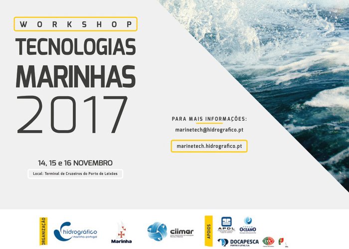 O Workshop de Tecnologias Marinhas - MARINETECH 2017 começa amanhã!
