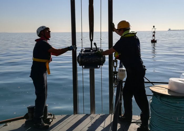 Missão da Geologia Marinha na Marina de Cascais
