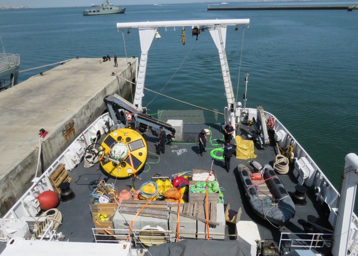 Missão de manutenção das boias multiparamétricas