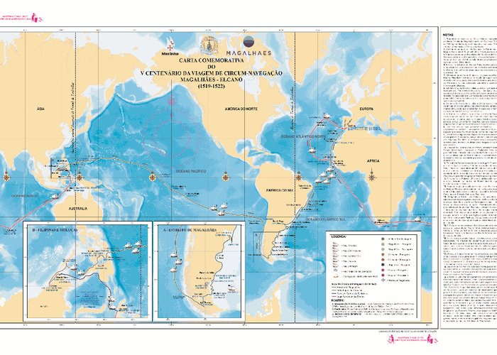 Carta Comemorativa do V Centenário da Viagem de Circum-Navegação - 2019