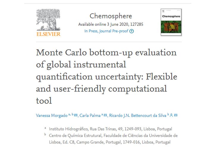 Divisão de Química e Poluição do Meio Marinho do IH publica artigo científico em jornal internacional
