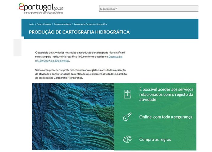 Cartografia Hidrográfica no EPortugal