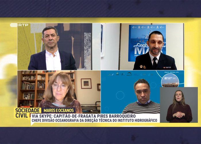 Participação do Instituto Hidrográfico no programa Sociedade Civil da RTP2