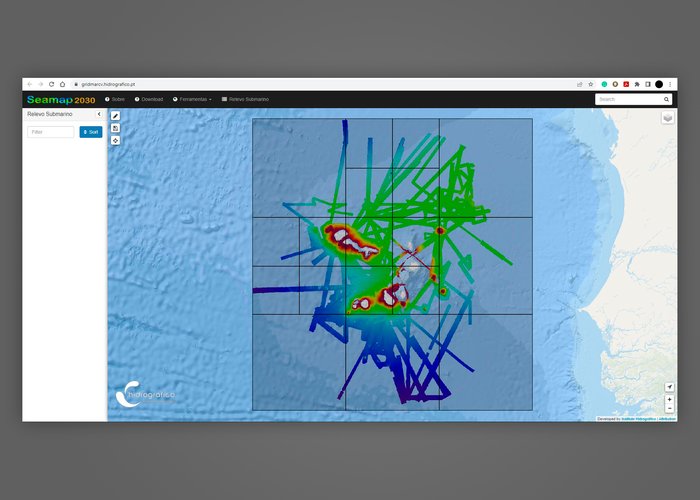 O Instituto do Mar de Cabo Verde disponibiliza dados do relevo do fundo marinho