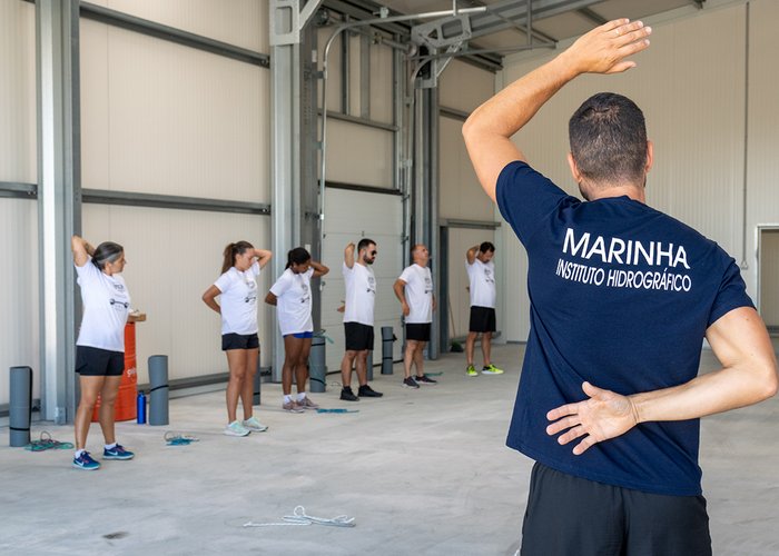 Ginástica Laboral na Base Hidrográfica da Azinheira