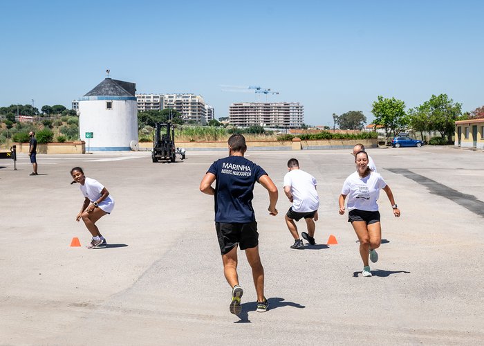 Ginástica Laboral na Base Hidrográfica da Azinheira