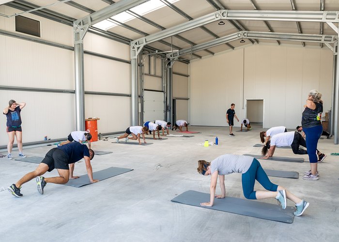 Ginástica Laboral na Base Hidrográfica da Azinheira
