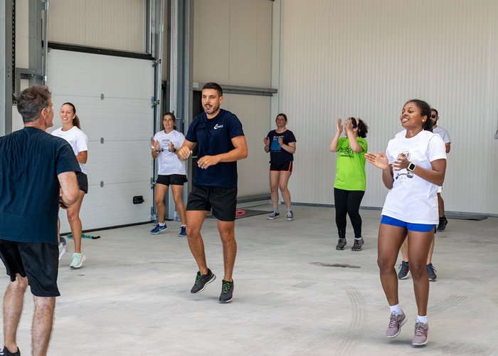 Ginástica Laboral na Base Hidrográfica da Azinheira