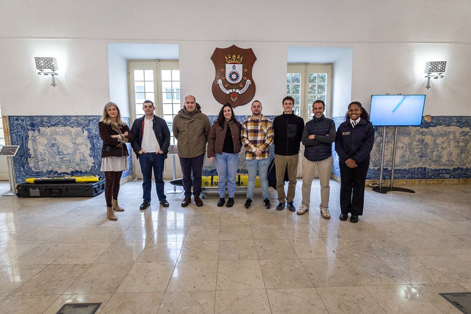 Instituto Hidrográfico recebe visita de alunos do Curso de Formação para Operador de Tráfego Marítimo