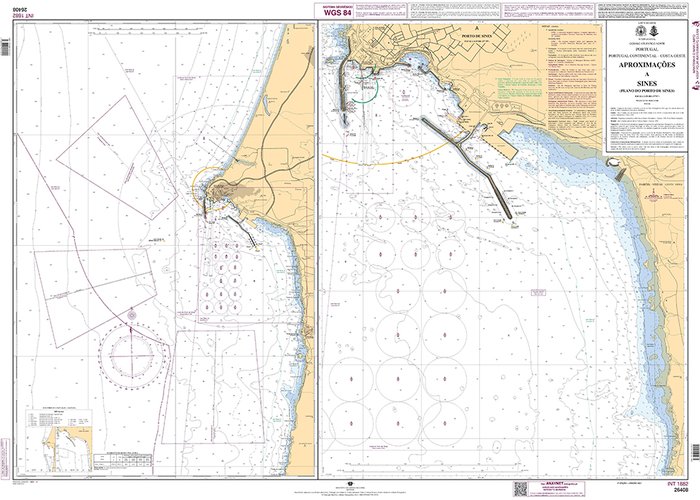 Publicação da Nova Edição da Carta Náutica 26408 - 4ª Edição Janeiro 2021 Aproximações a Sines (Plano do Porto de Sines)
