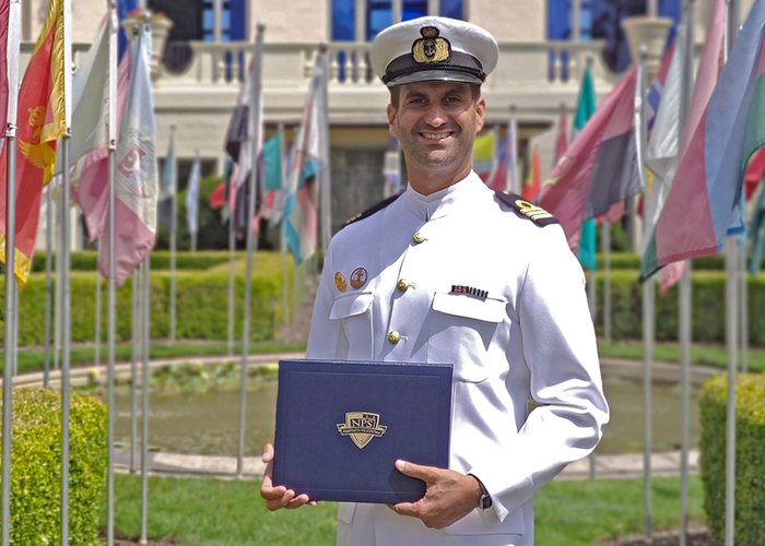 Primeiro-tenente Gonçalves Tavares concluiu de Mestrado em Oceanografia Física - 2020