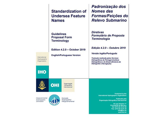 Padronização dos Nomes das Formas/Feições do Relevo Submarino, um legado em língua portuguesa