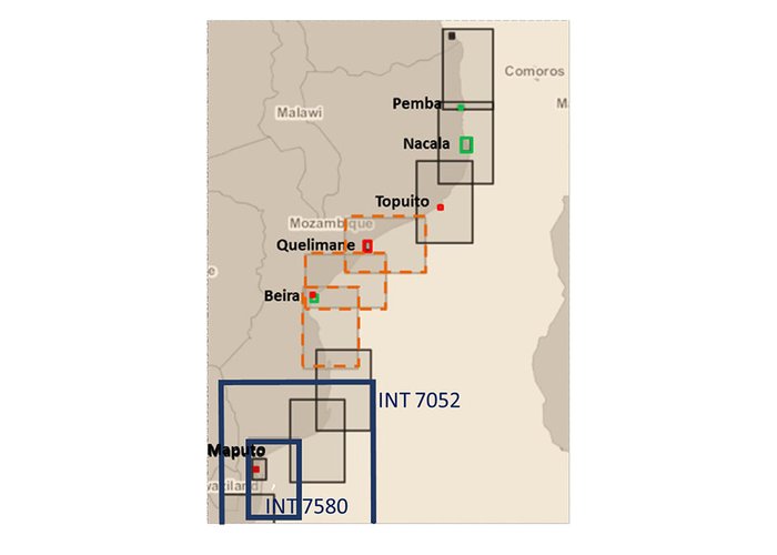 Cartas Náuticas da Série Internacional – Costa Leste da República da África do Sul e da República de Moçambique