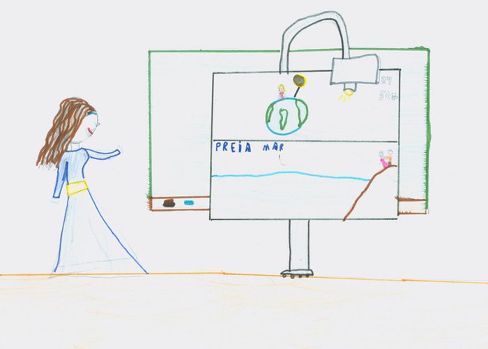 Aula sobre as marés na Escola Básica da Quinta da Cabouca