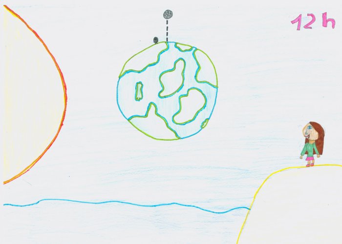 Aula sobre as marés na Escola Básica da Quinta da Cabouca