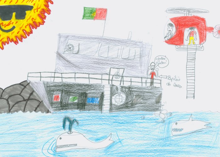 Aula sobre as marés na Escola Básica da Quinta da Cabouca