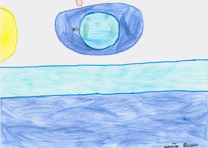 Aula sobre as marés na Escola Básica da Quinta da Cabouca