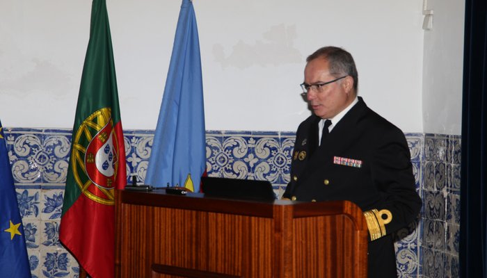 Diretor-geral do Instituto Hidrográfico, Contra-almirante Carlos Ventura Soares.