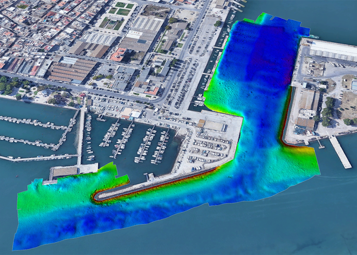 Levantamento topo-hidrográfico em Faro e Olhão