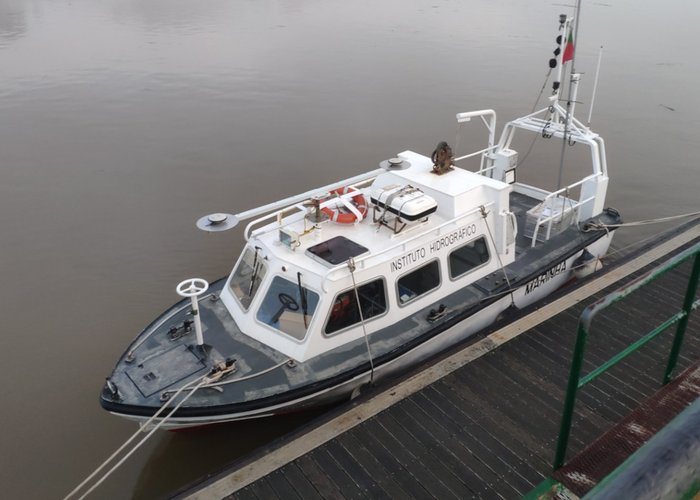 Levantamento hidrográfico no rio Guadiana - 2020