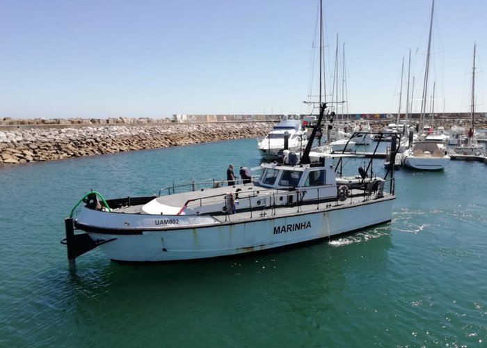 Levantamento hidrográfico no Passo da Barra Sul do Porto de Lisboa - 2020