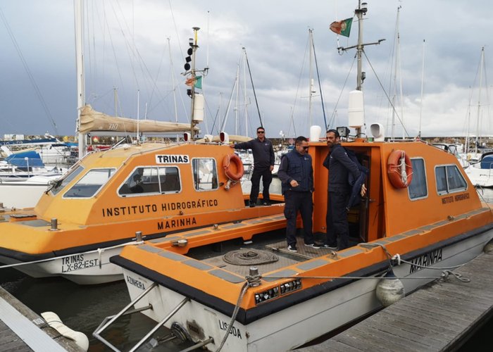 Levantamento hidrográfico no Cachopo do Norte, Cabeça do Pato e Golada do Bugio