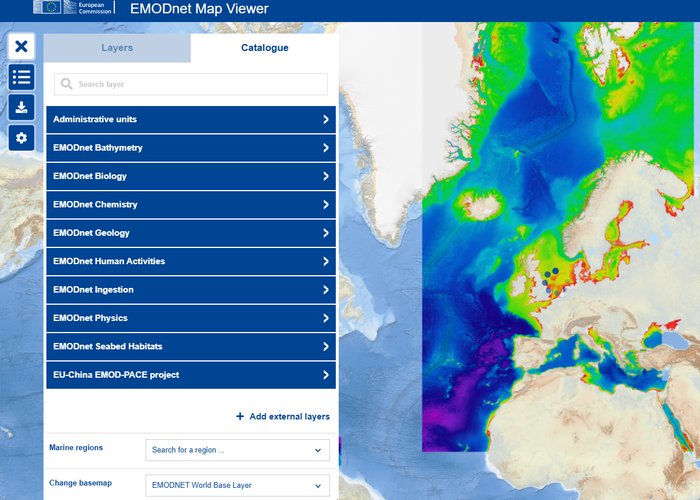 EMODnet map viewer