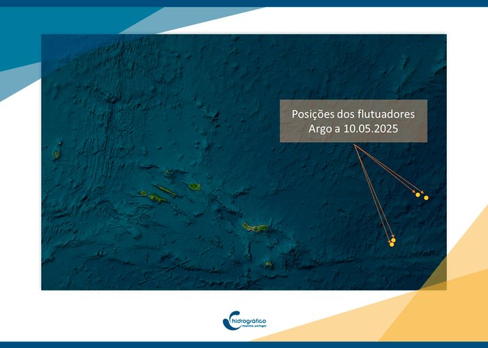 Flutuadores Argo lançados pelo IH recolhem dados ambientais na região dos Açores