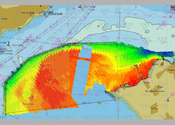 Golada do Bugio com os trabalhos de sondagem em execução,com 15% para sua conclusão.