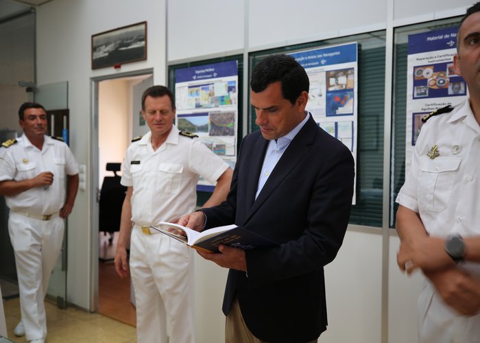 Instituto Hidrográfico recebe visita do Vereador da Câmara Municipal de Oeiras