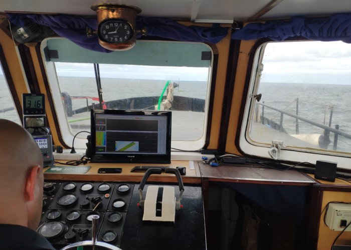 Levantamento hidrográfico no Passo da Barra Sul do Porto de Lisboa - 2020