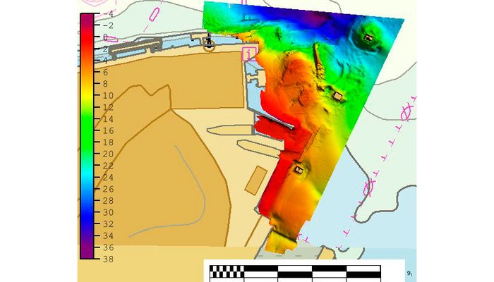 Levantamento Hidrográfico em Cacilhas