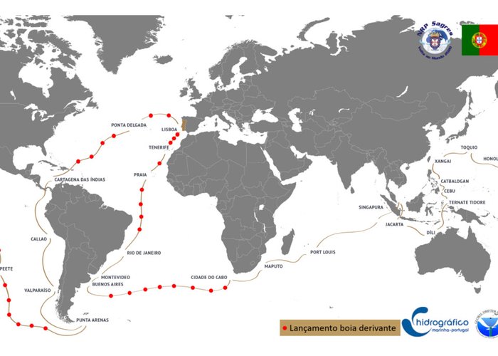 Projeto científico entre o Instituto Hidrográfico, o NRP Sagres e a NOAA