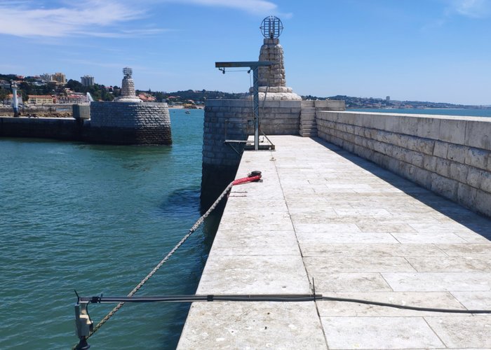 Levantamento hidrográfico no Passo da Barra Sul do Porto de Lisboa - 2020