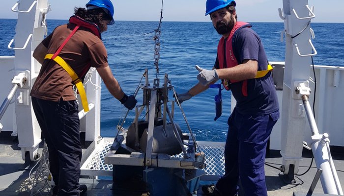 Missão de recolha de amostras de sedimento para o projeto AQUIMAR