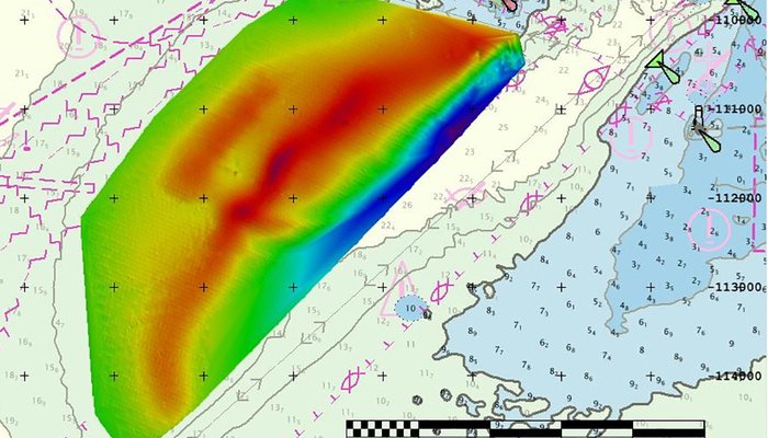 Modelo batimétrico gerado