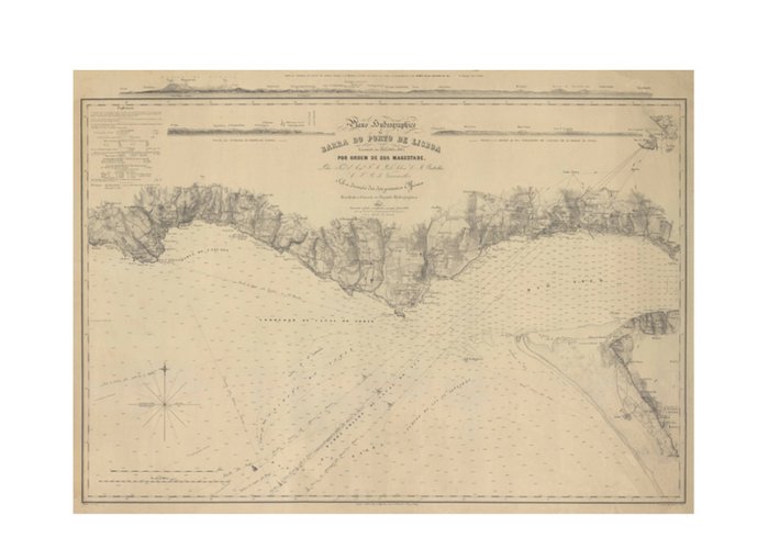 «Plano Hydrographico da barra do porto de Lisboa, de 1857», edição de 1879
