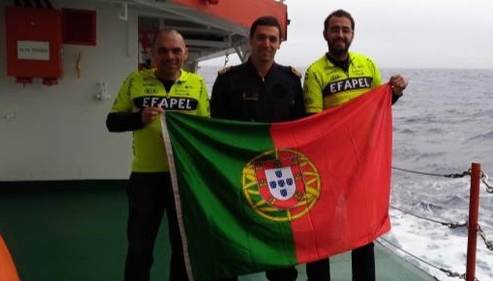 Presença portuguesa a bordo do BIO Hespérides 