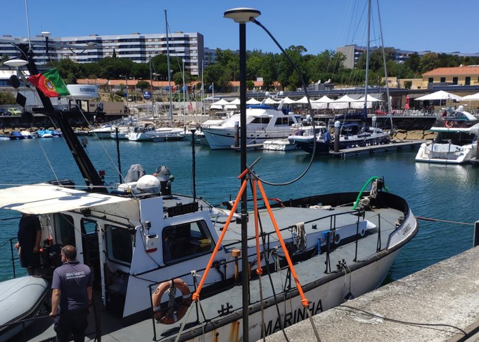 Levantamento hidrográfico no Passo da Barra Sul do Porto de Lisboa - 2020