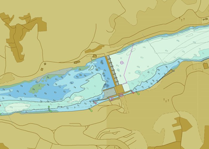 Disponibilização da Cartografia Electrónica de Navegação - Série fluvial da Via Navegável do Douro