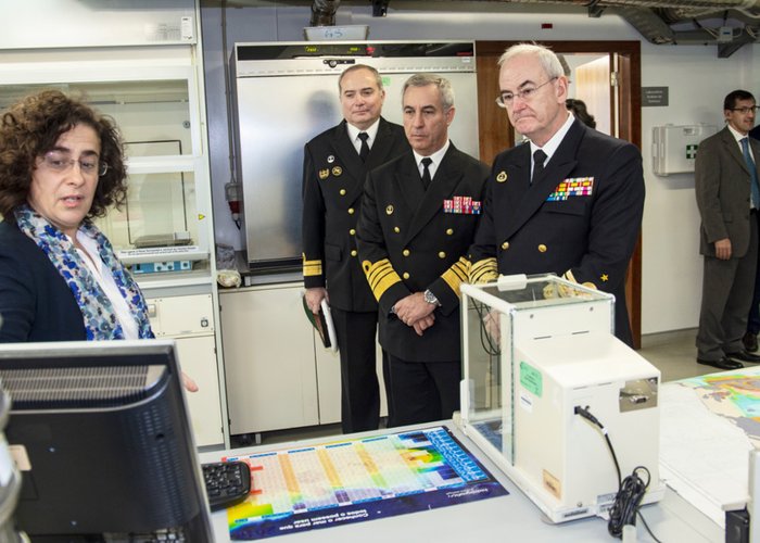 Visita do Chefe do Estado-Maior da Armada Espanhola ao Instituto Hidrográfico