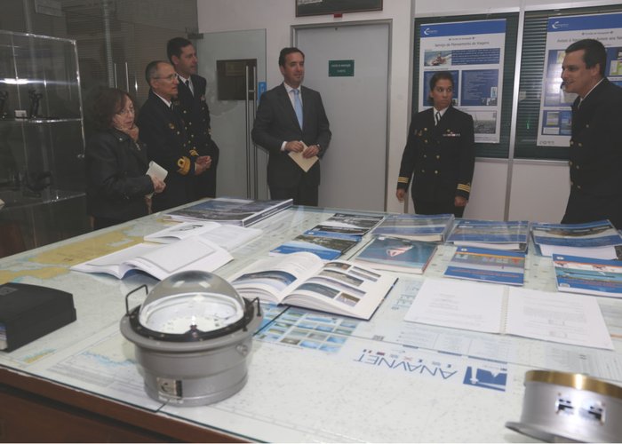 Visita do Juiz Presidente João Caldeira Jorge e da Juíza Brígida de Sousa e Silva do Tribunal Marítimo de Lisboa