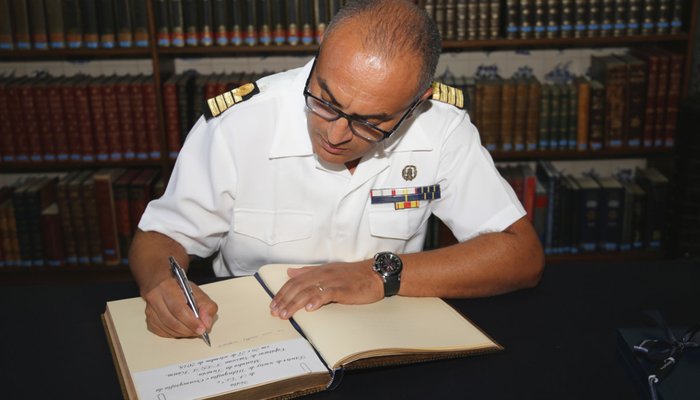 Visita do Diretor do Serviço de Hidrografia e Oceanografia da Marinha da Tunísia 