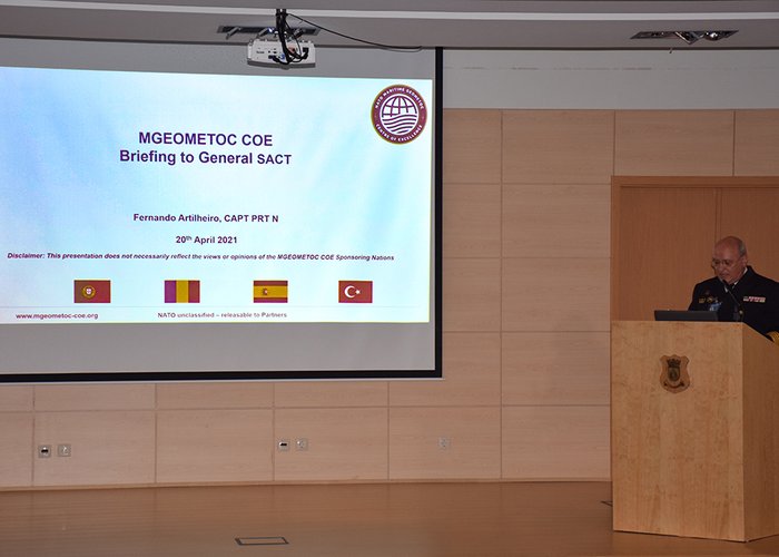 Visita do General Comandante Supremo Aliado Transformação ao MGEOMETOC COE