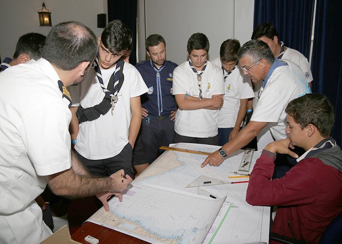 Visita dos Escuteiros Marítimos do Corpo Nacional de Escutas ao IH